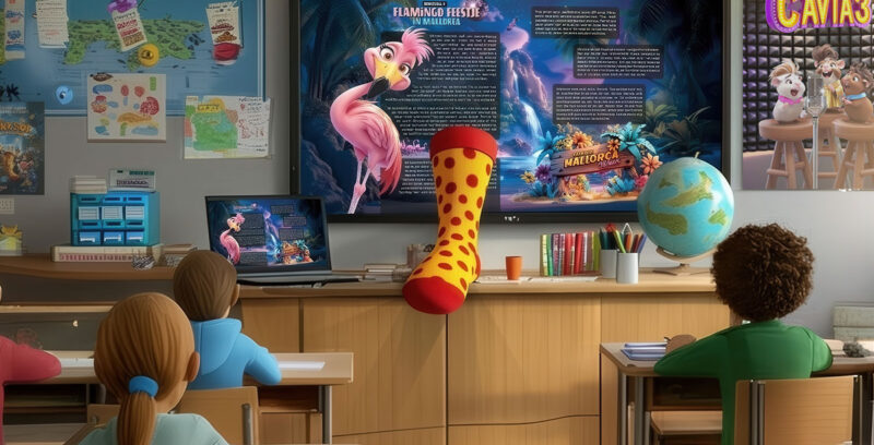 Mama's Stinksok op School