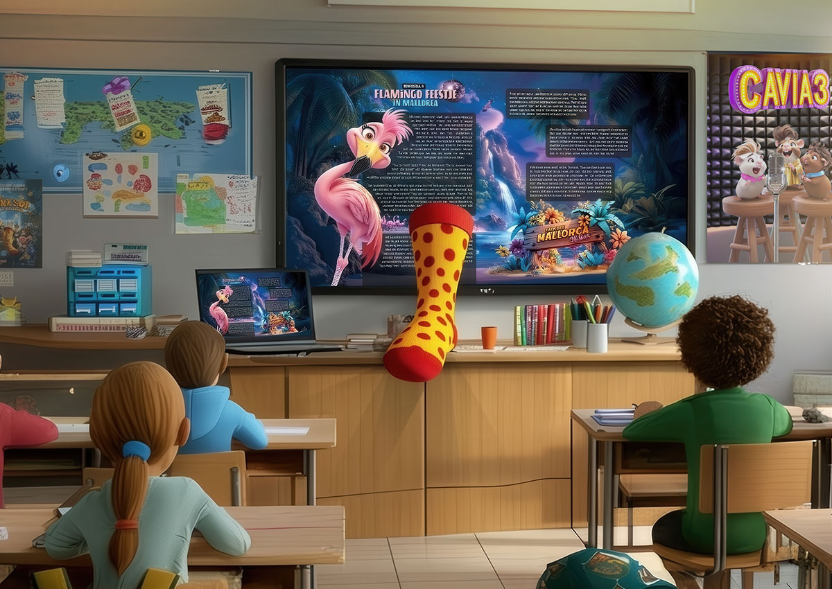 Mama's Stinksok op School